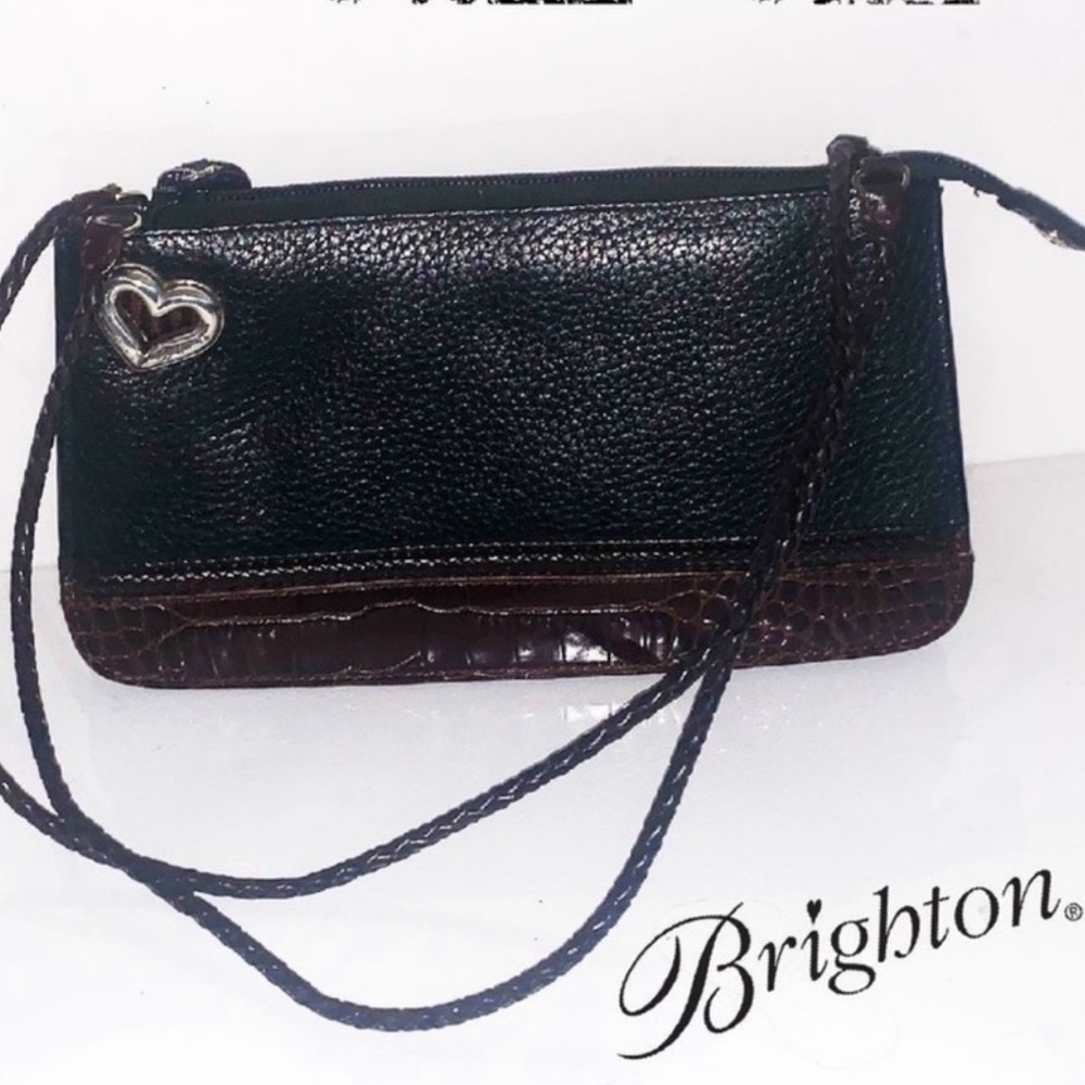 Brighton Pebbled Croc Mini Vintage Purse Bag New Without Tags - Picture 4 of 16